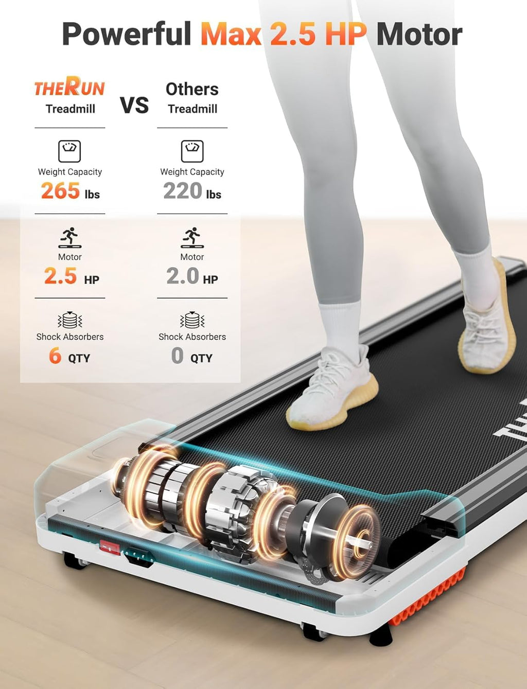 Portable Walking Pad Treadmill Y333846