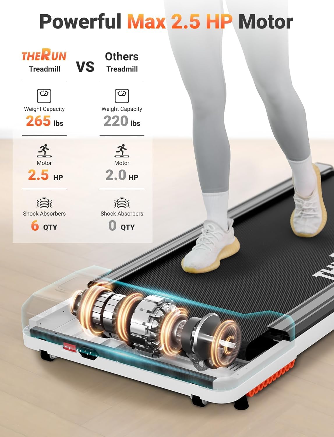 Portable Walking Pad Treadmill Y333846