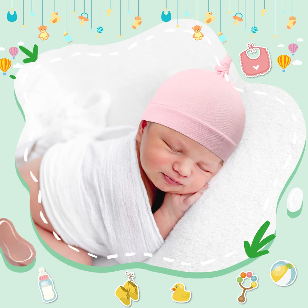 30 Pack Newborn Knot Beanie Hats Z54709