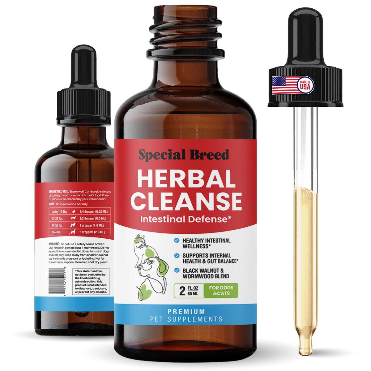 2 oz Herbal Cleanse for Dogs & Cats M595030