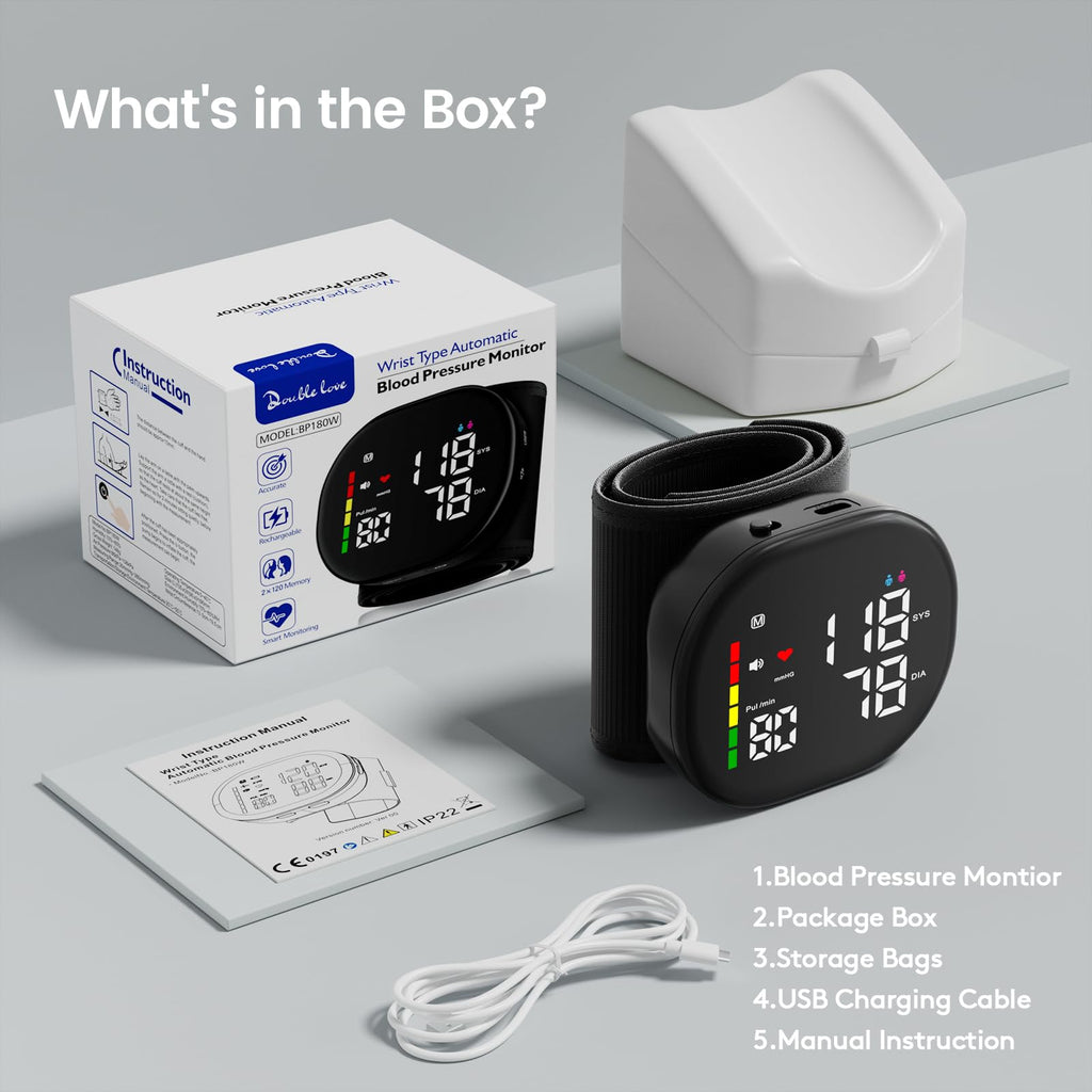 Wrist Blood Pressure Monitor Black T4582