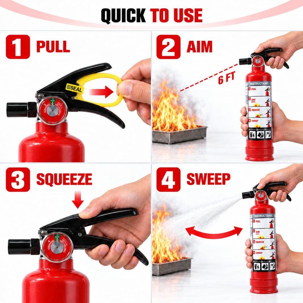 2.5 lb ABC Dry Chemical Fire Extinguishers 2-Pack Z947