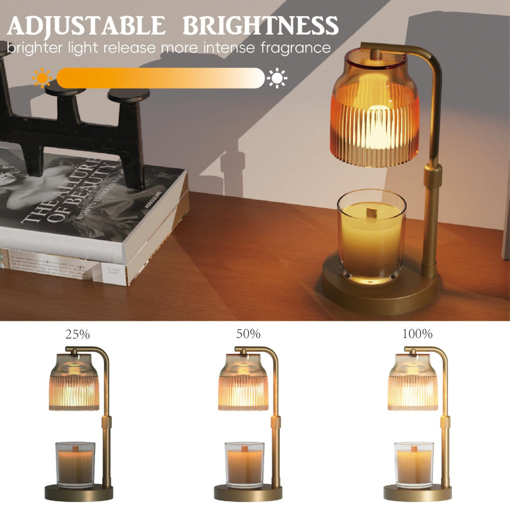 Candle Warmer Lamp with Timer Dimmer Adjustable Height Y1639