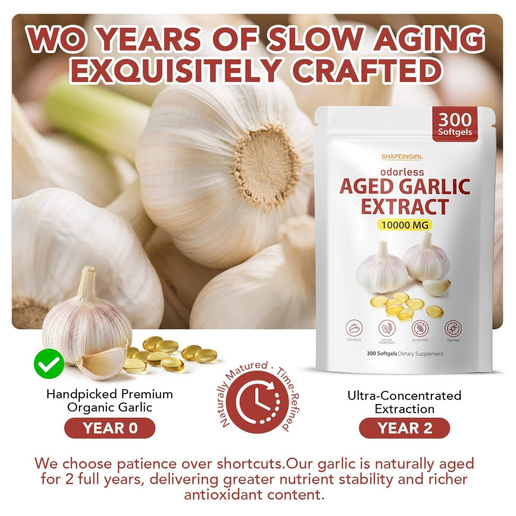 Garlic Extract Supplements, 300 Softgels D702