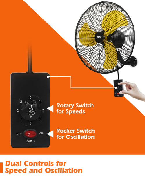 20 inch High Velocity Oscillating Wall Mount Fan V507
