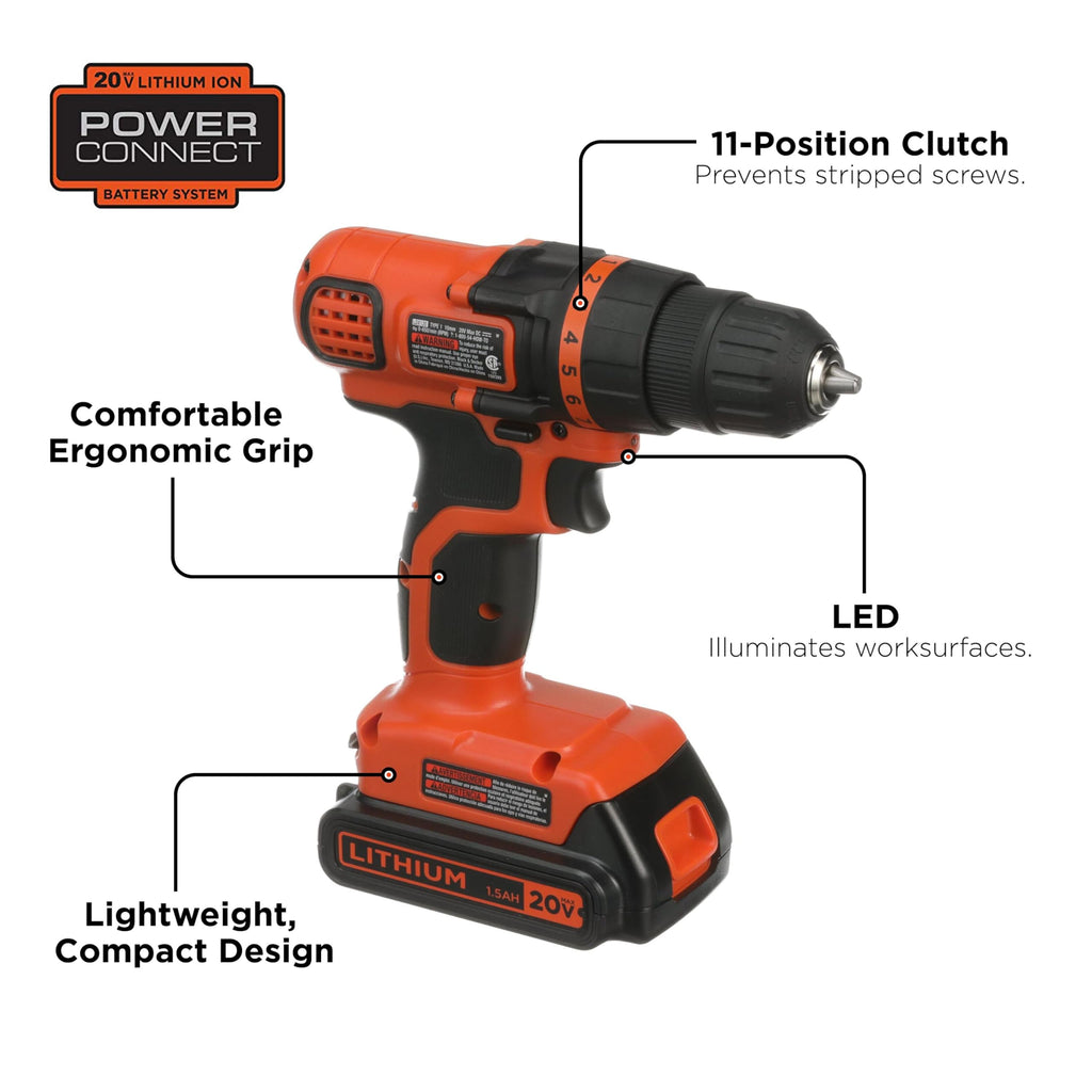 20V MAX Cordless Drill and Driver 3/8 Inch U995659