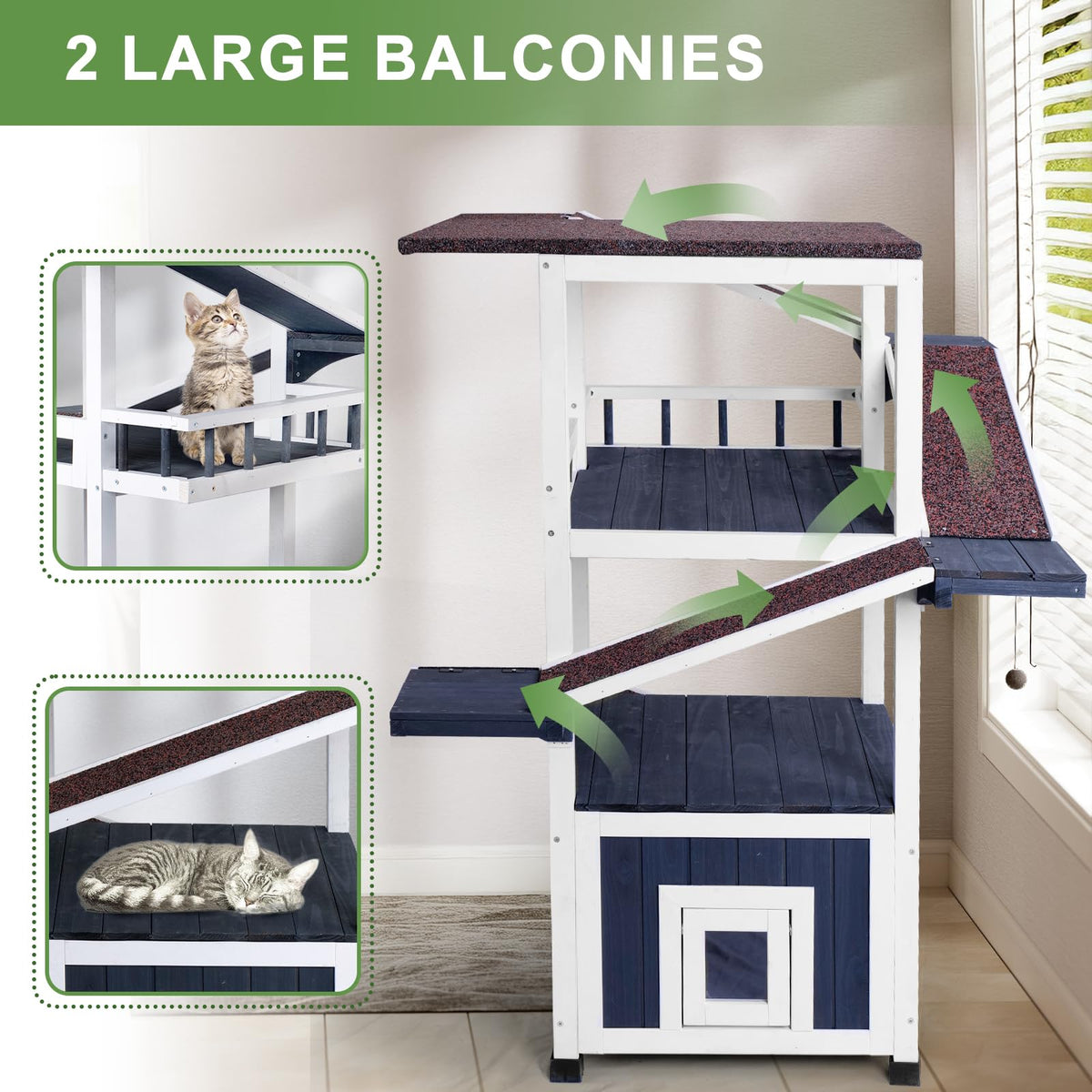 Weatherproof Outdoor Cat Tree P69046