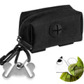 Black Dog Poop Bag Dispenser with Leash Clip C2679