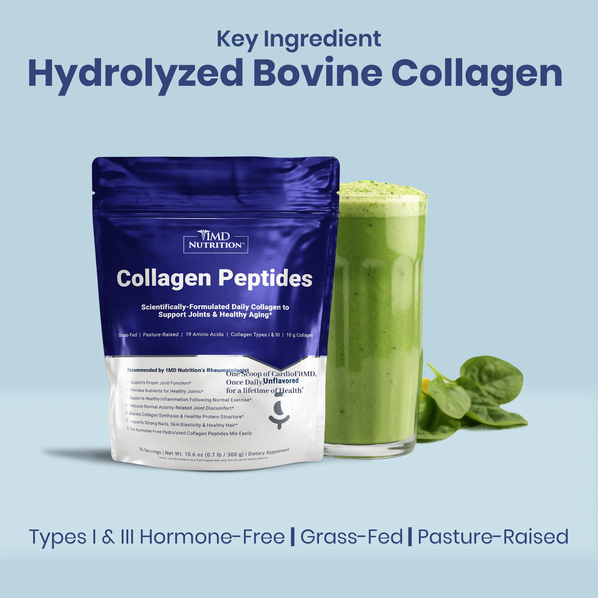 Collagen Peptides Powder Types I & III Unflavored 30 Servings R725877
