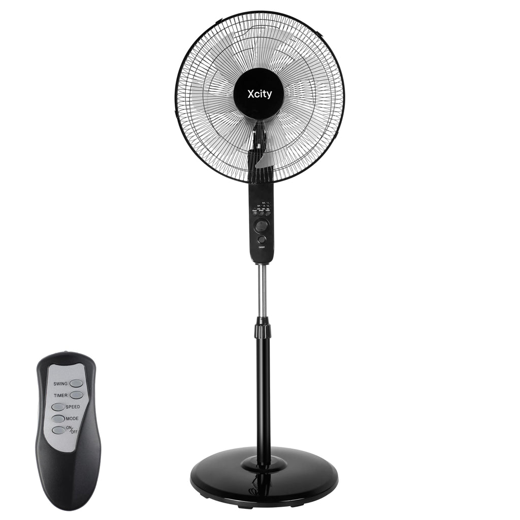 16 inch Oscillating Pedestal Fan, 3-Speed, Black N574141