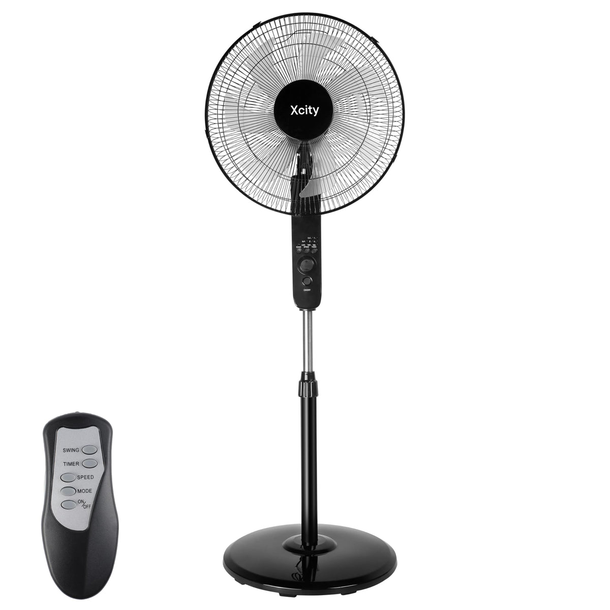 16 inch Oscillating Pedestal Fan, 3-Speed, Black N574141