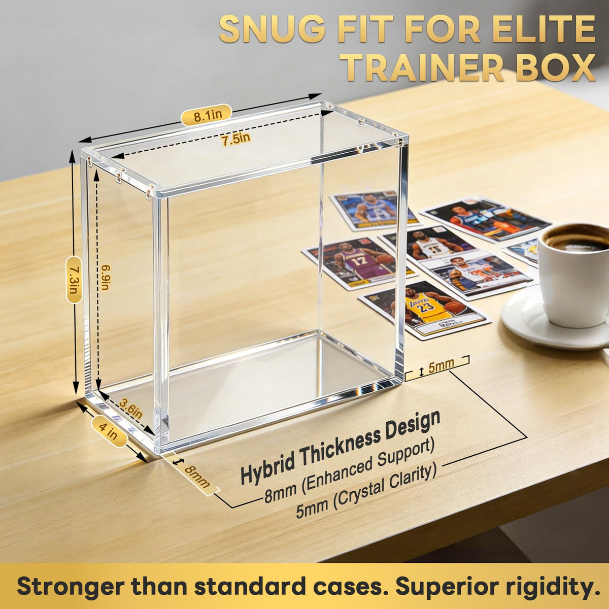 4 Pack Acrylic Case with Magnetic Lid J562363