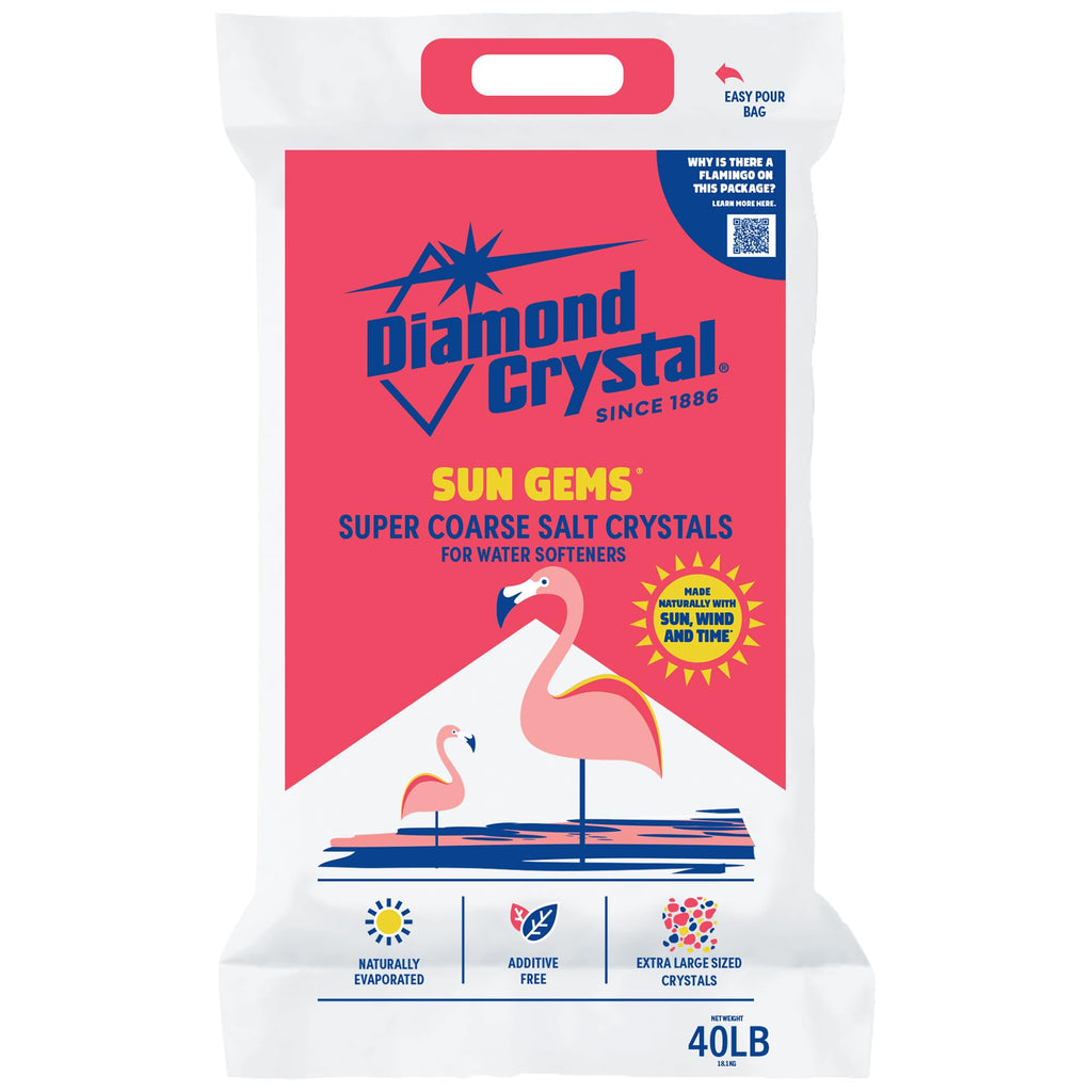2 Pack Super Coarse Water Softener Salt, 40 Pounds P89050