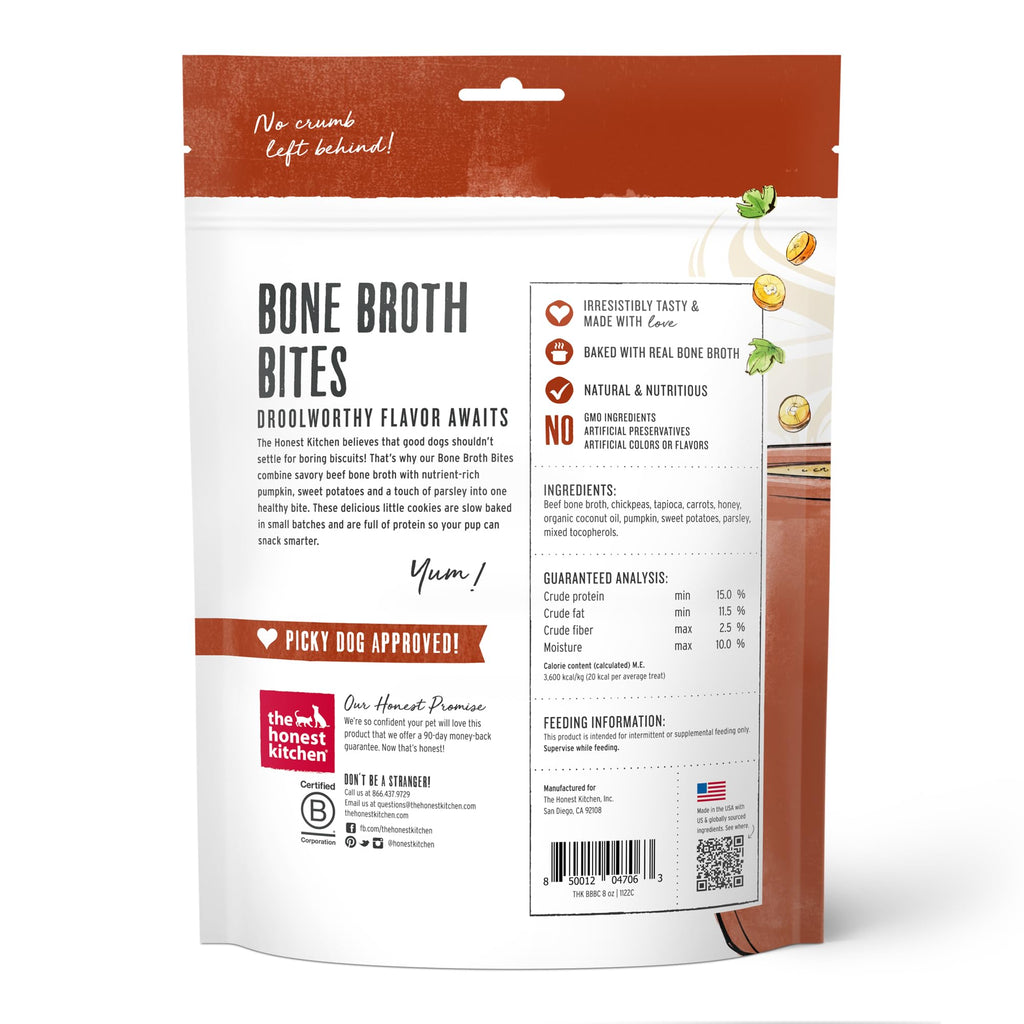 Grain Free Beef Bone Broth Sweet Potato Dog Treats 8 oz M4899