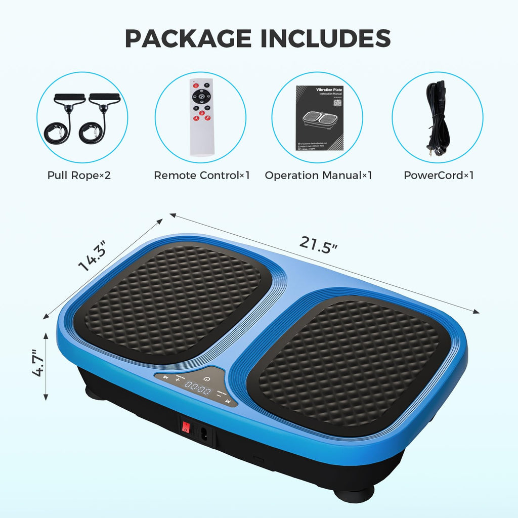 Vibration Plate Exercise Machine with Pull Ropes A747814