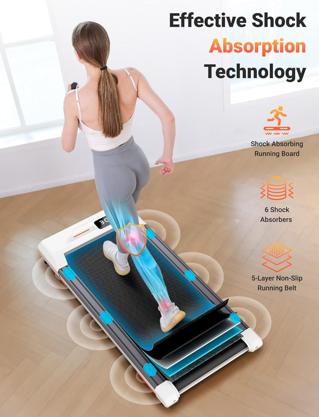 Portable Walking Pad Treadmill Y333846