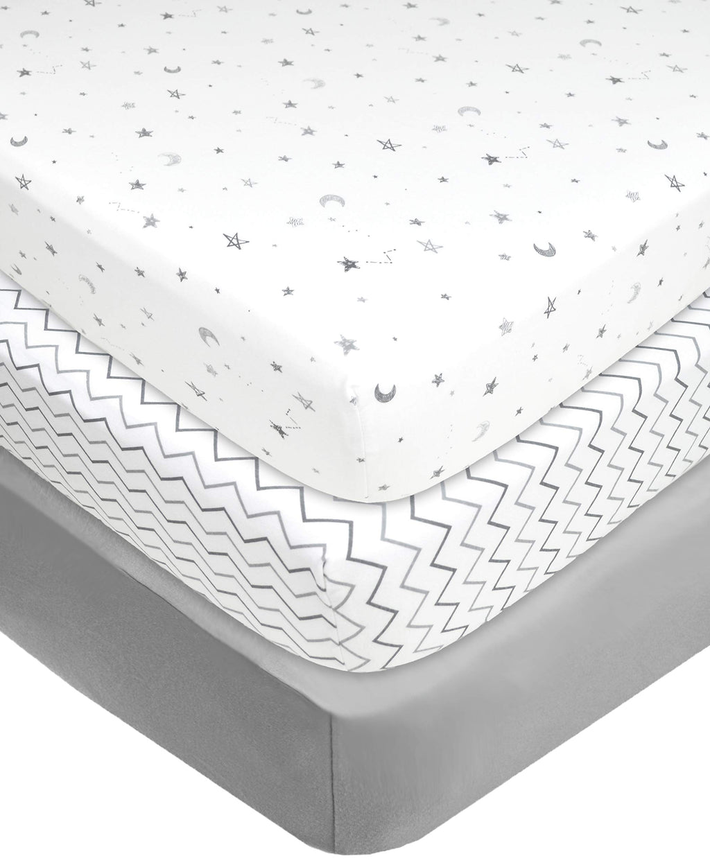 Mini Crib Mattress and 3 Pack Fitted Mini Crib Sheet Set F160