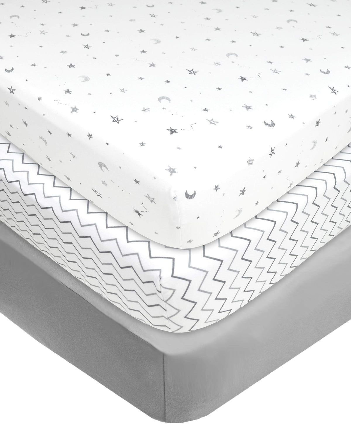Mini Crib Mattress and 3 Pack Fitted Mini Crib Sheet Set F160