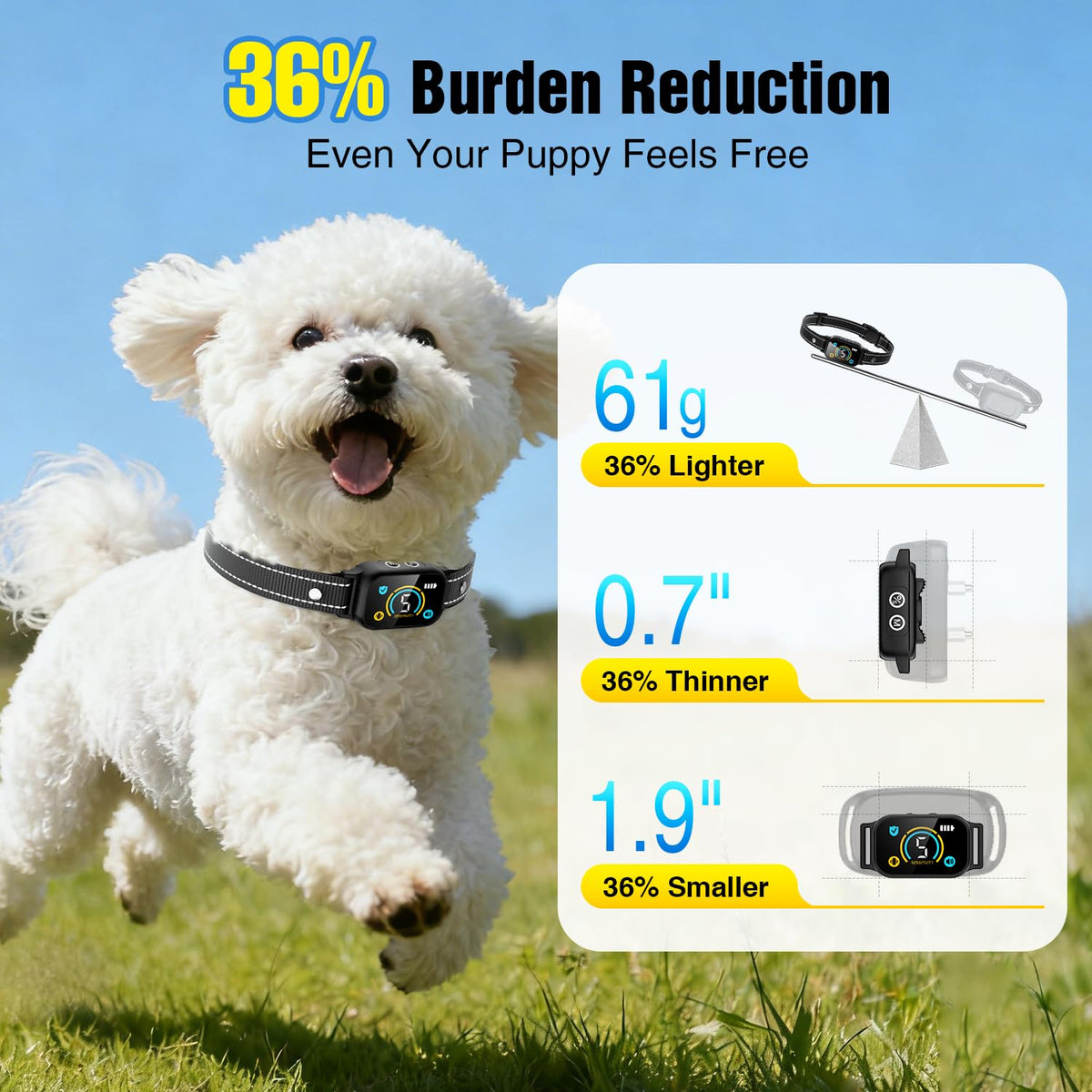 2 Pack Rechargeable Dog Bark Collar with Beep Vibration Z777844