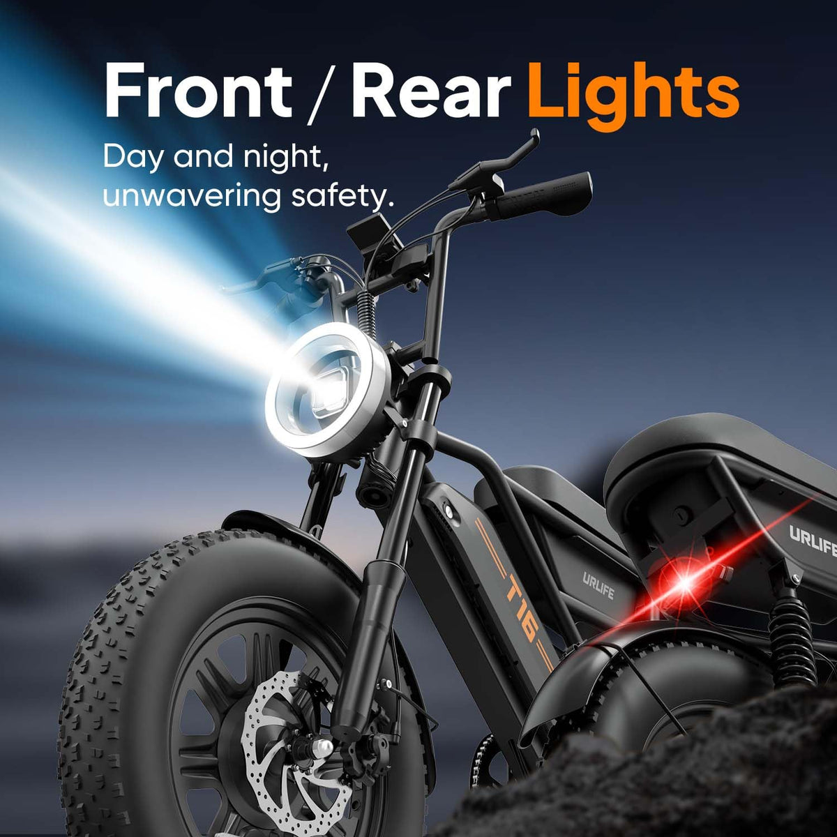 1000W Peak Electric Bike with 48V 13AH Battery, 16" Fat Tire Z696859