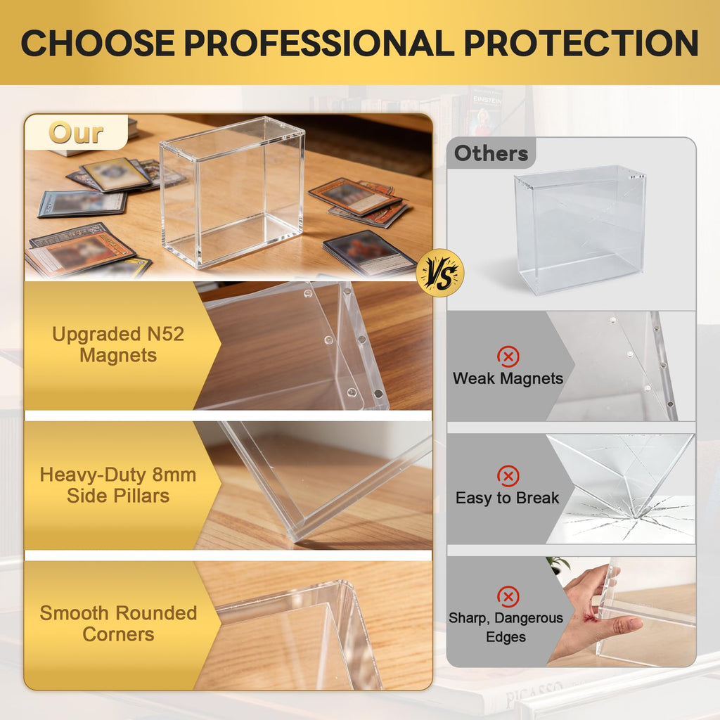 4 Pack Acrylic Case with Magnetic Lid J562363