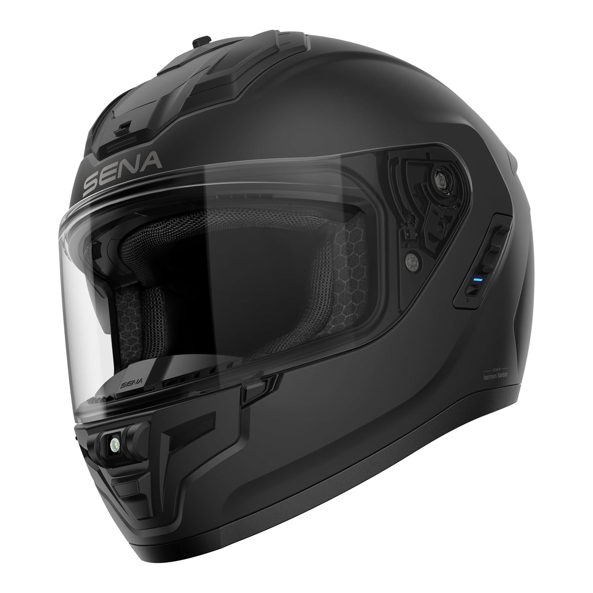 Full Face Smart Motorcycle Helmet with Integrated Communications Q666154