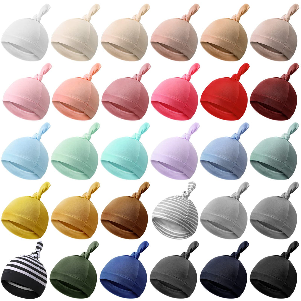 30 Pack Newborn Knot Beanie Hats Z54709
