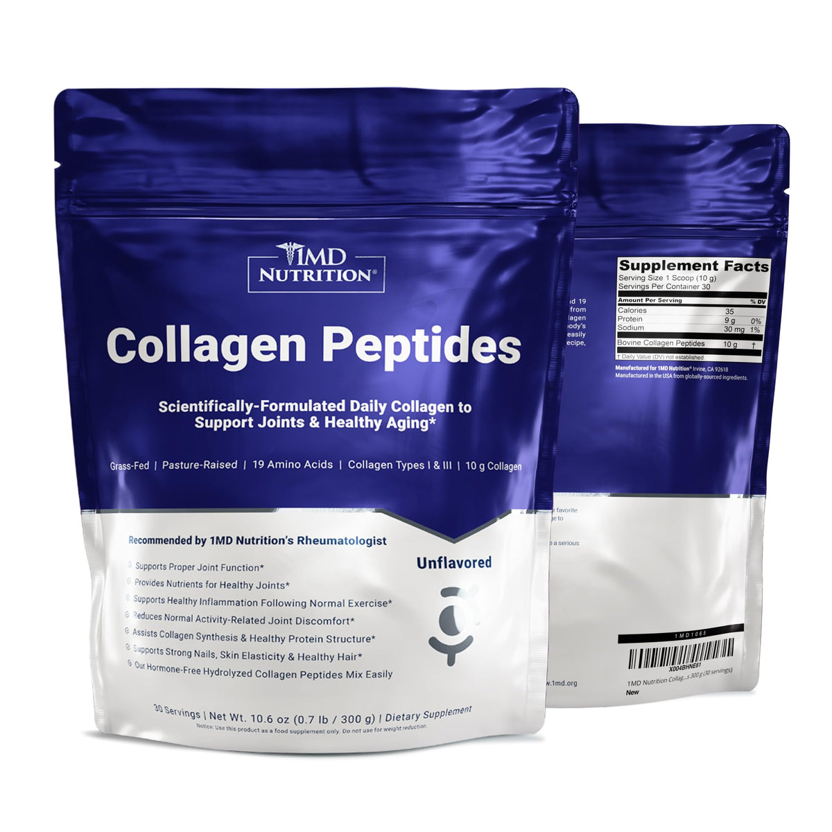 Collagen Peptides Powder Types I & III Unflavored 30 Servings R725877
