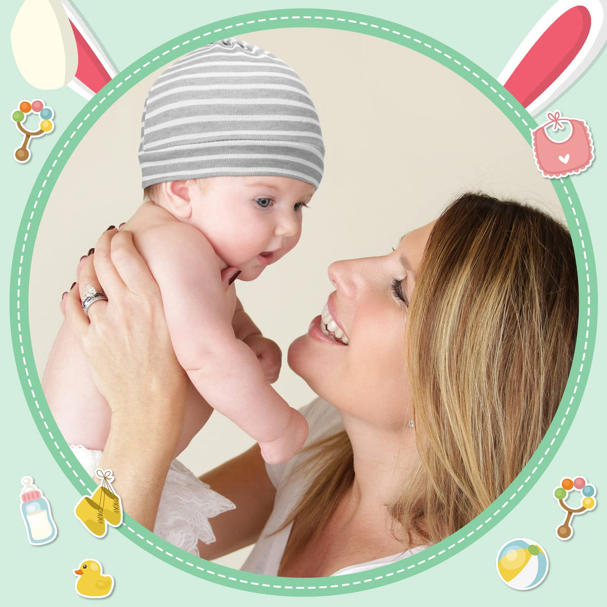 30 Pack Newborn Knot Beanie Hats Z54709