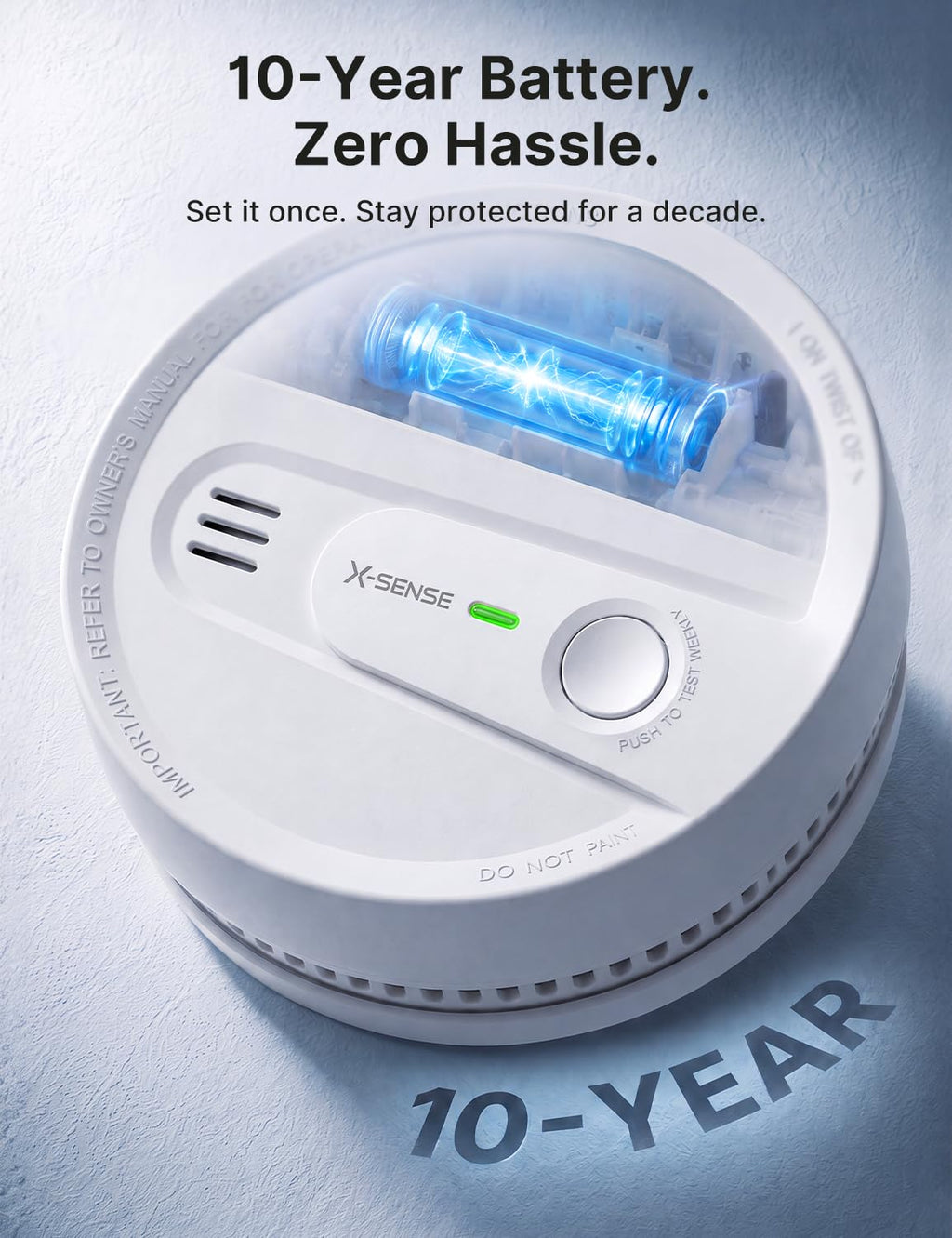 Smoke Detector 10-Year Battery 3-Pack G42109