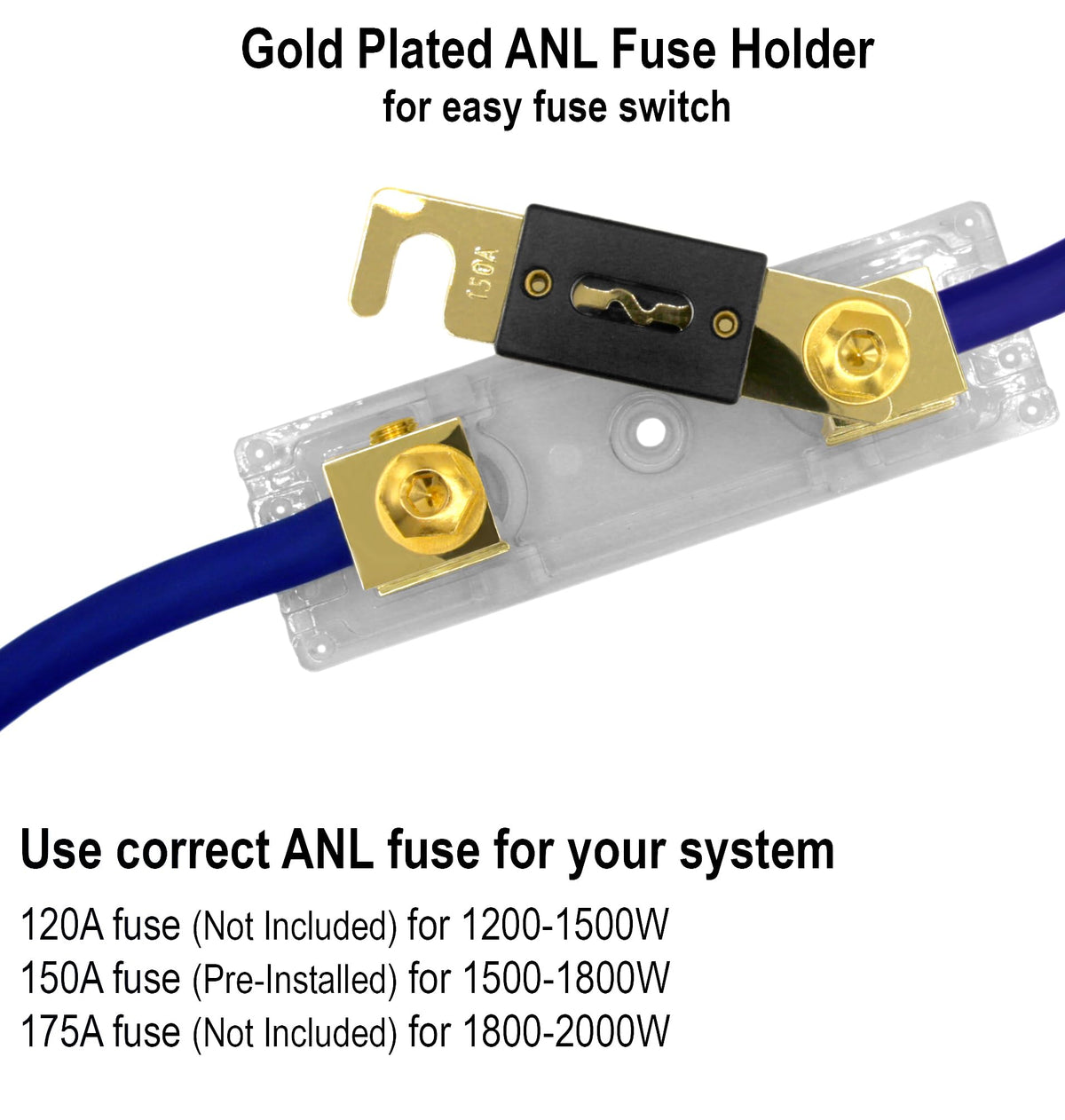 4 AWG 100% Copper Car Audio Amp Wire Kit I1992