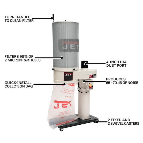 1 HP 2-Micron Canister Filter Dust Collector N5977