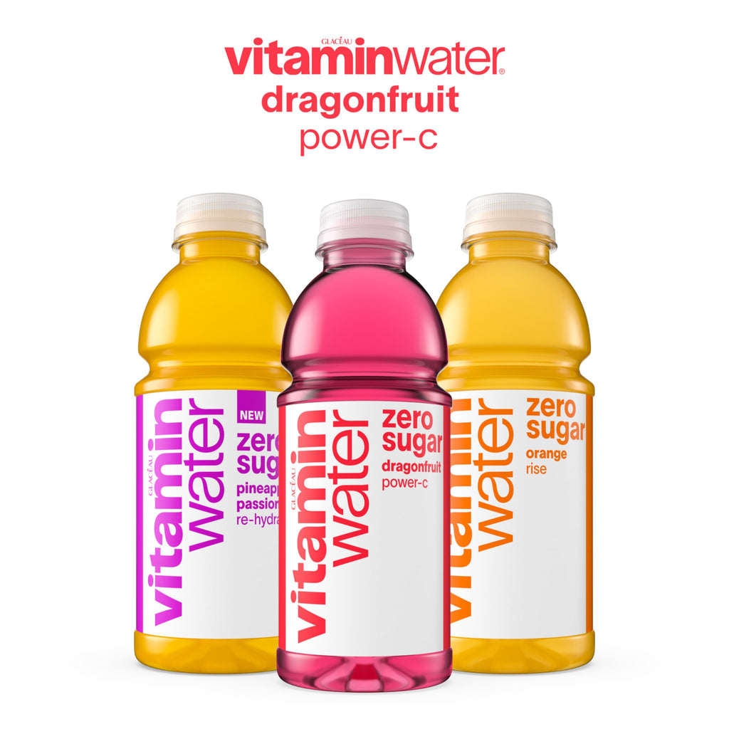 Dragonfruit Flavored Electrolyte Enhanced Bottled Water with Vitamin b5, b6, b12, 20 Fl Oz, 12 Pack R131
