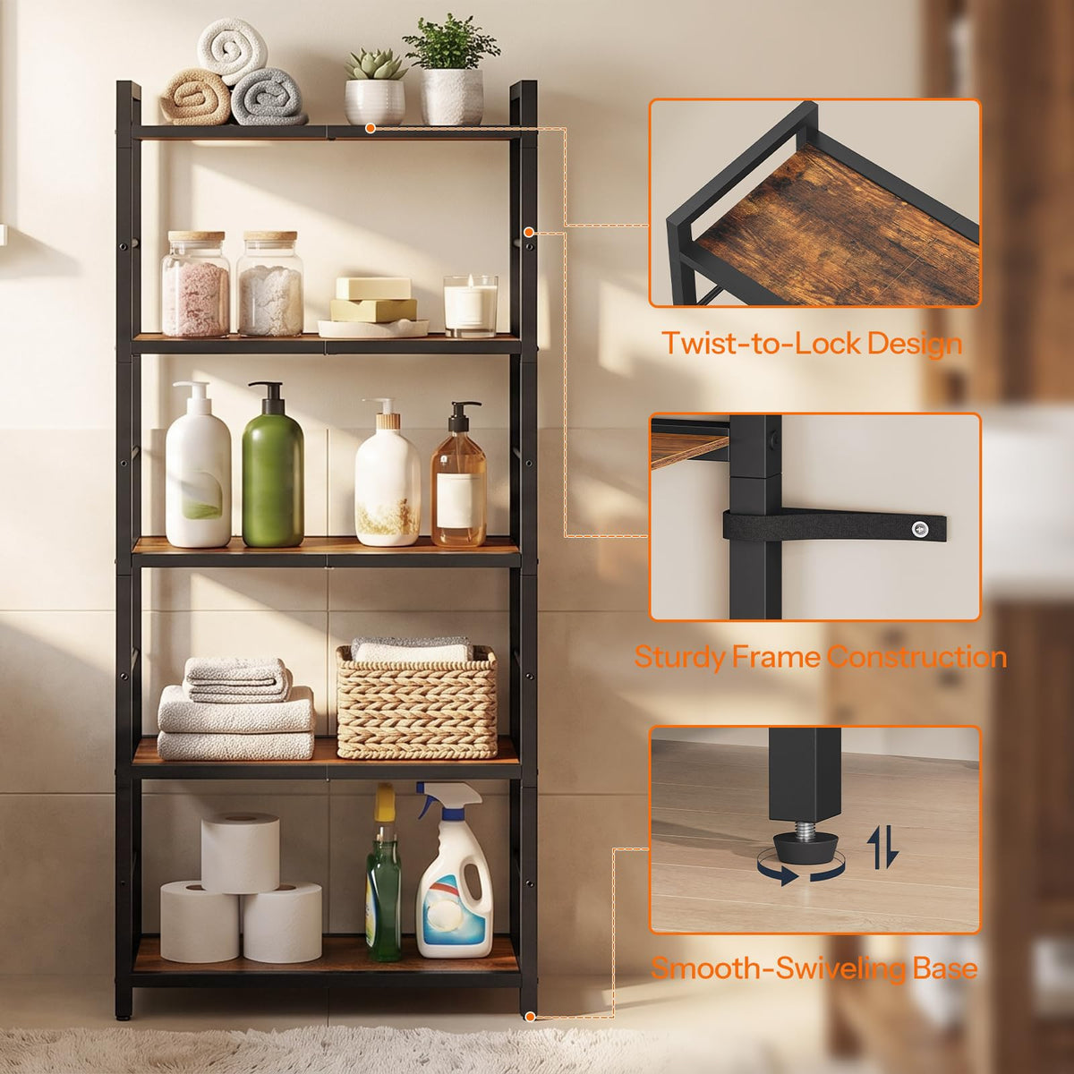 5-Tier Bookshelf M245
