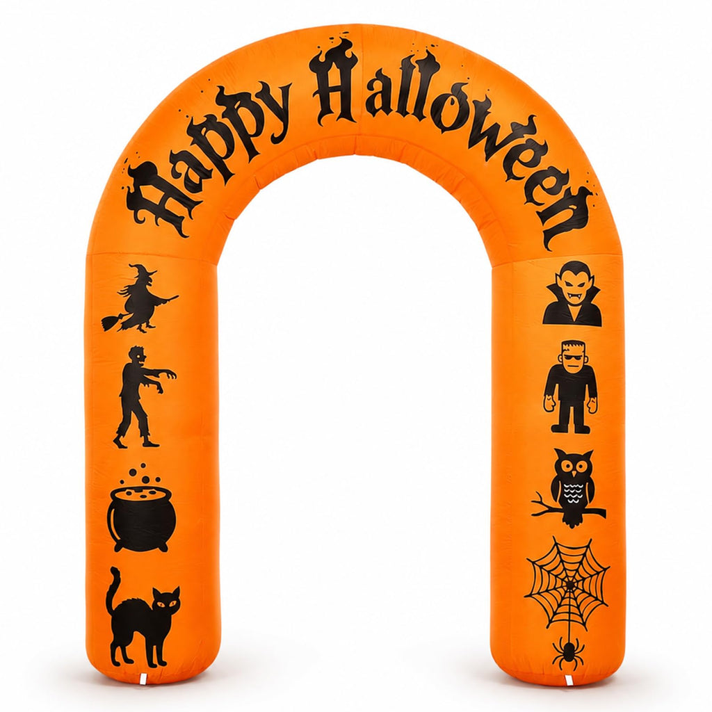 8FT Halloween Inflatable Arch with LED Lights S6034