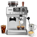 Espresso Machine with Grinder, 20 Bar, Milk Frother Y1442