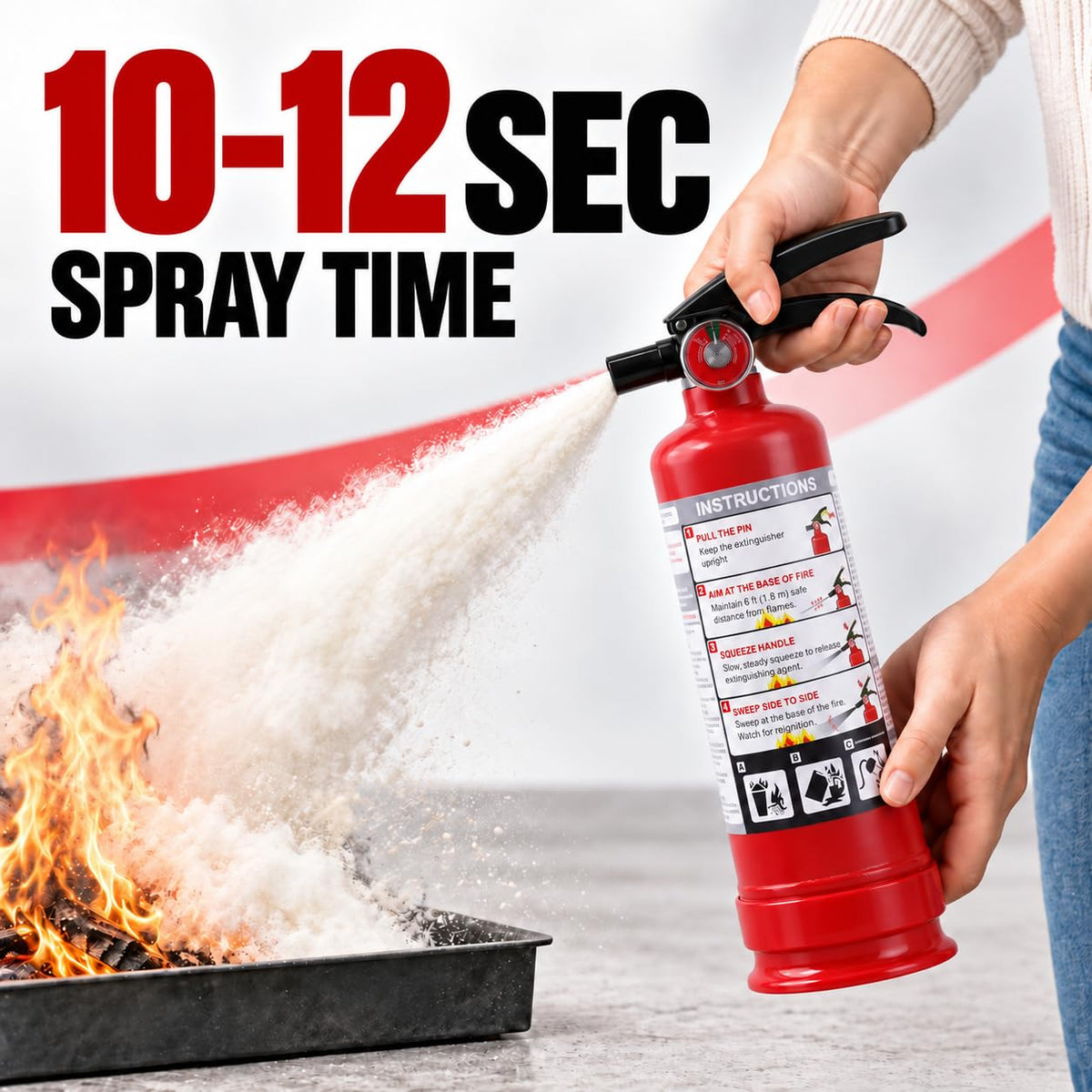 2.5 lb ABC Dry Chemical Fire Extinguishers 2-Pack Z947