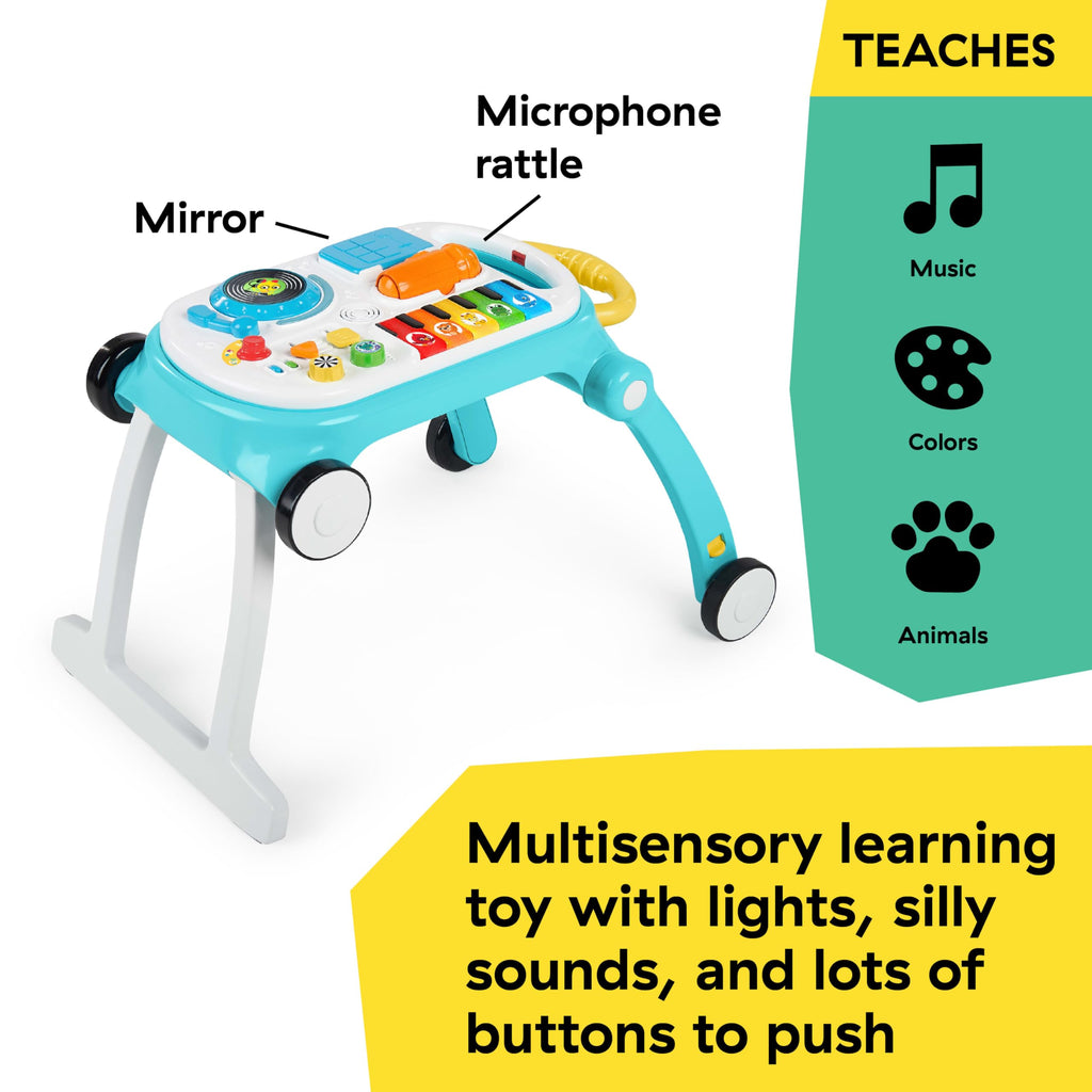4-in-1 Push Walker Activity Center Toddler Table Floor Toy B466