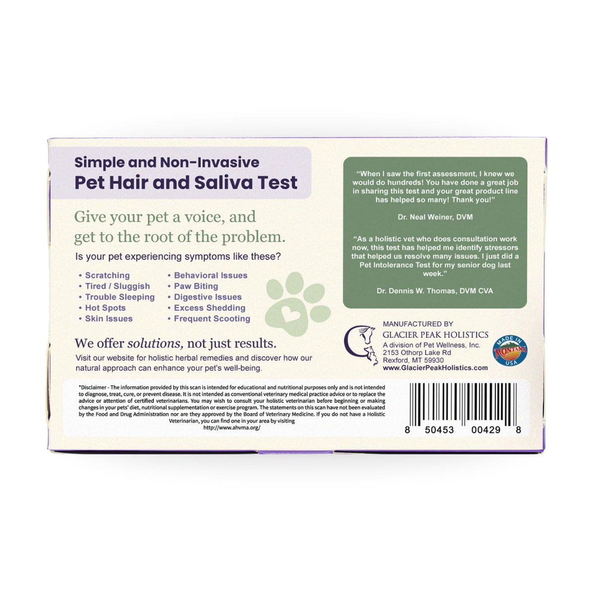Pet Intolerance Test Dogs & Cats X8976