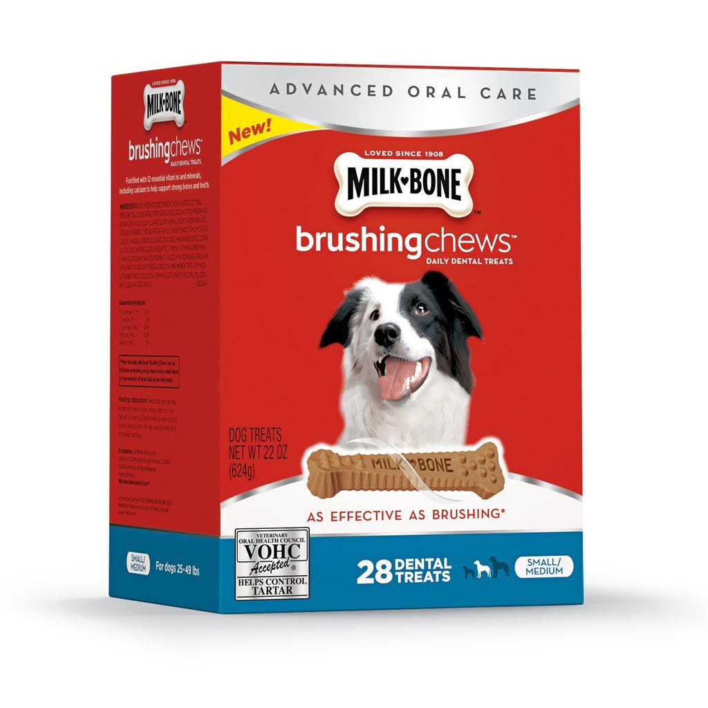 Brushing Chews Daily Dental Treats 22 Ounce 28 Bones Z709375