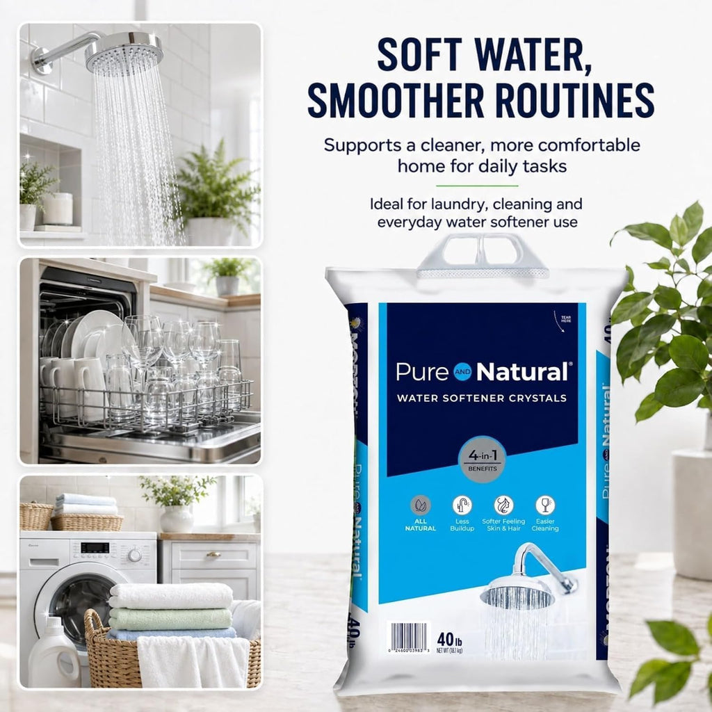 40 lb Pure Natural Salt Crystals Pack of 2 R621481
