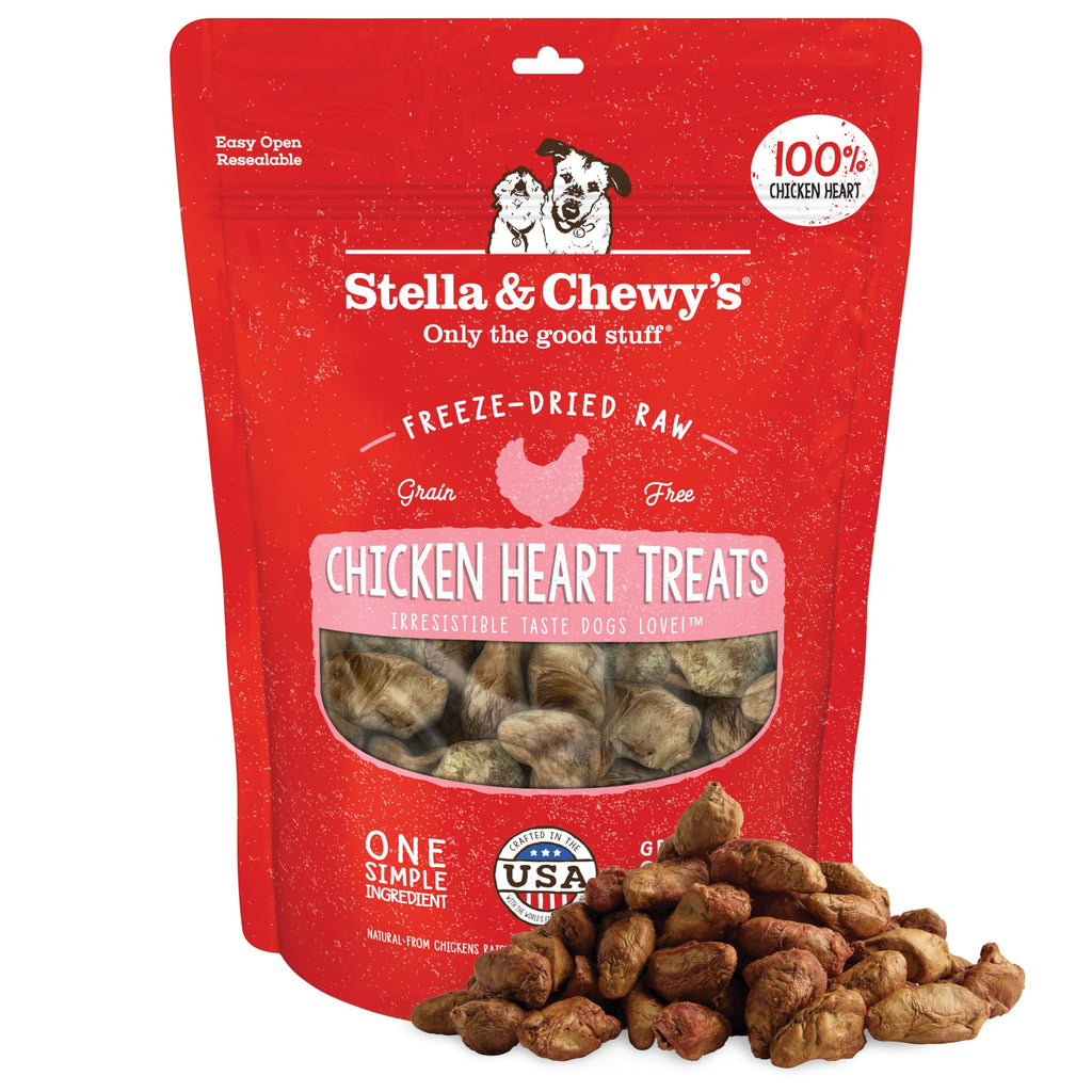 Freeze-Dried Raw Chicken Heart Dog Treats 11oz Bag H206066