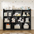 Black 3 Tier Wood Bookshelf V949797