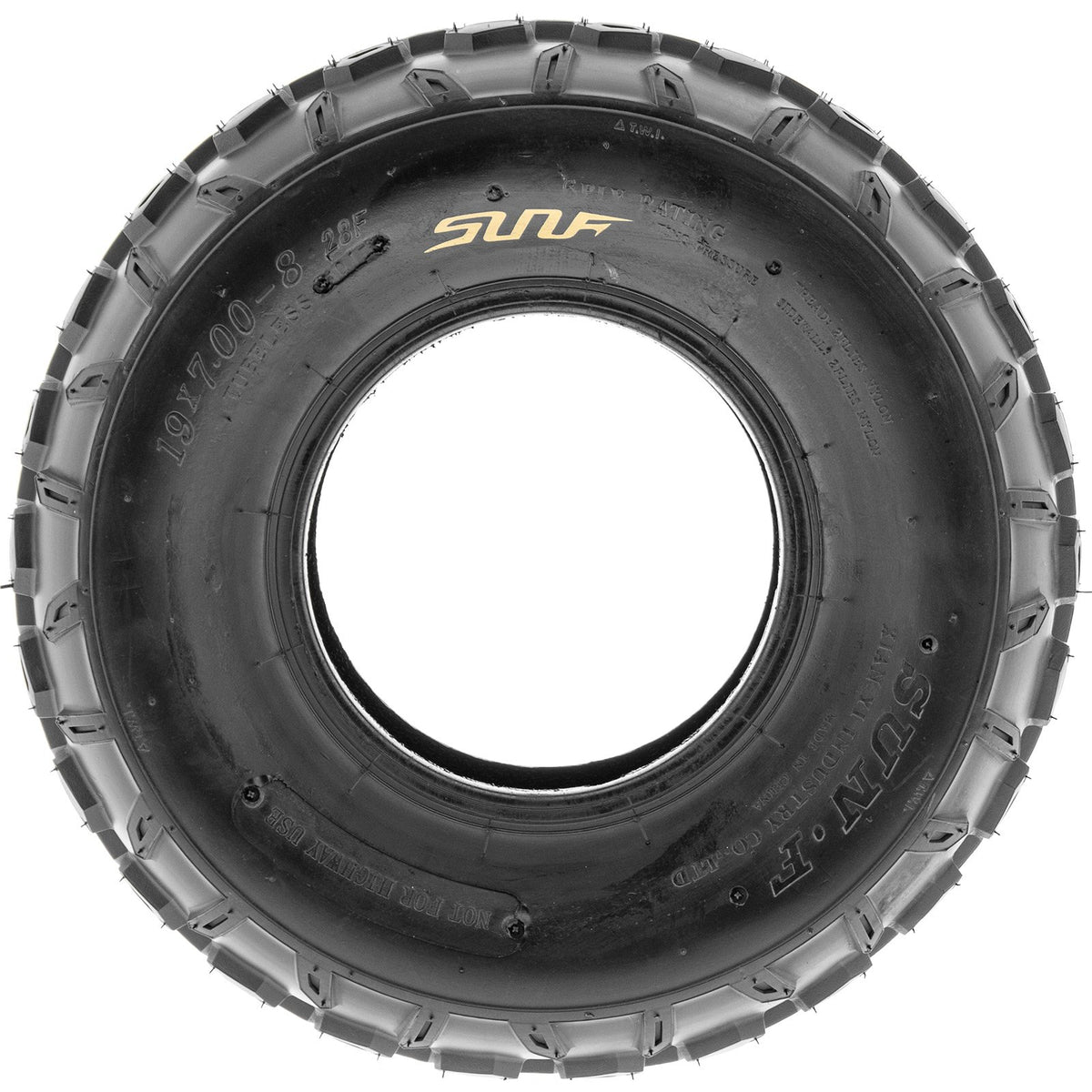 Set of 4 Sport ATV Tubeless Tires 19x7-8 Front & 18x9.5-8 Rear 4 Ply Q100682