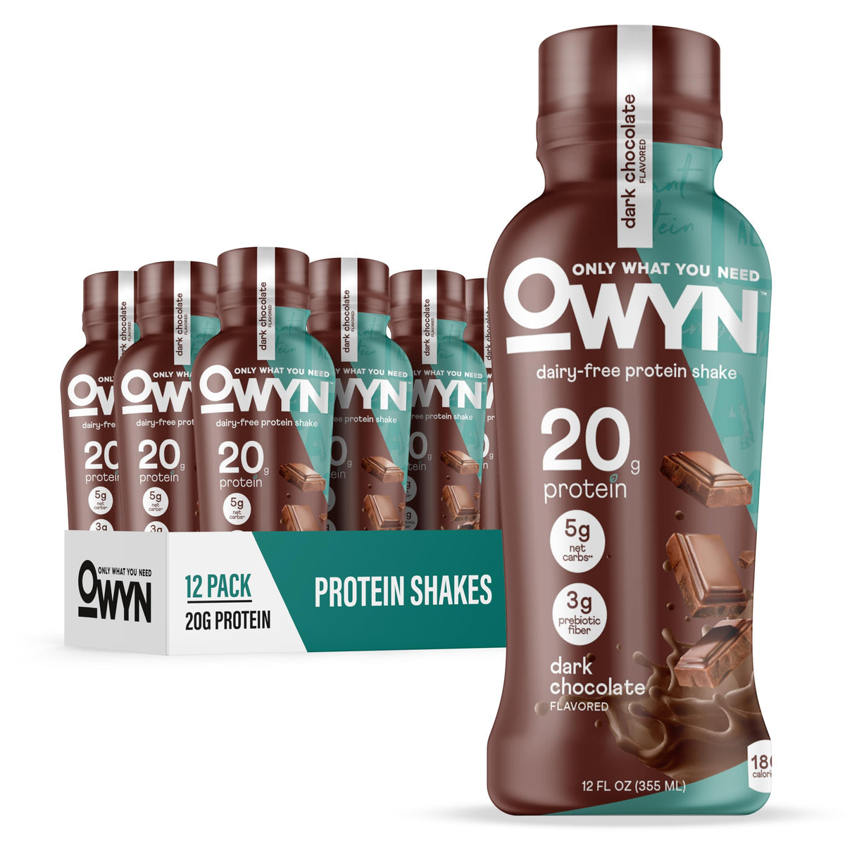 Dark Chocolate 20g Protein Shake, 12 Ct R11844