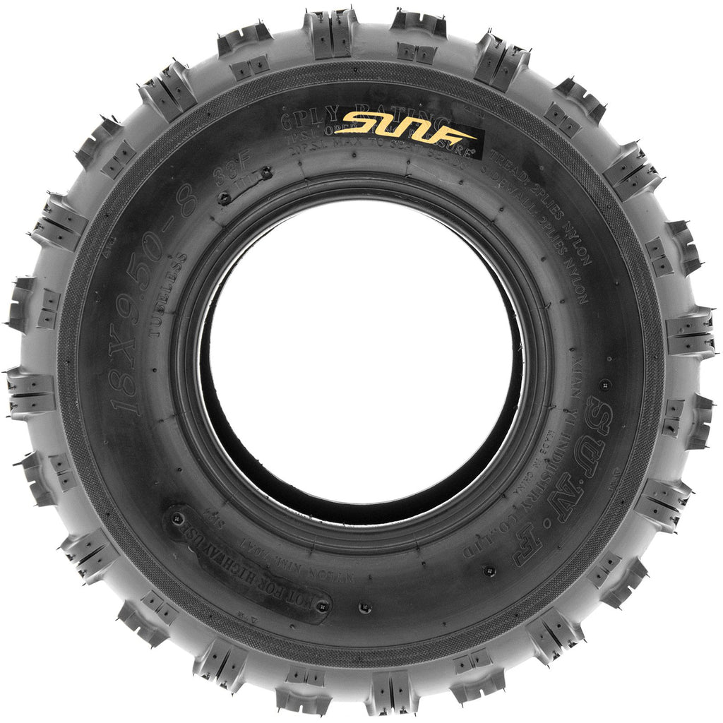 Set of 4 Sport ATV Tubeless Tires 19x7-8 Front & 18x9.5-8 Rear 4 Ply Q100682