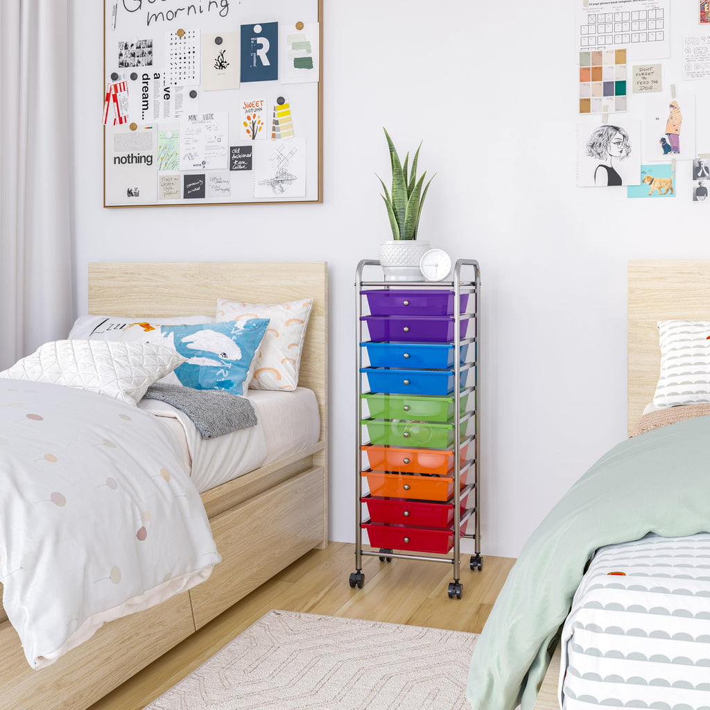 10 Drawer Rolling Storage Cart W65750