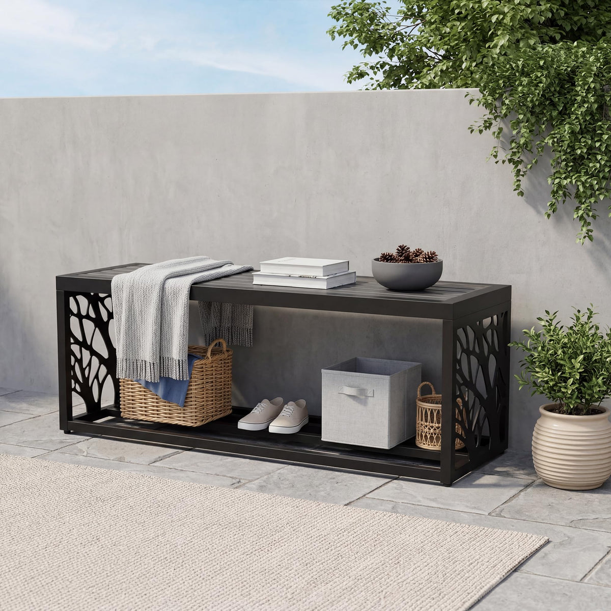 47" Outdoor Storage Bench M888