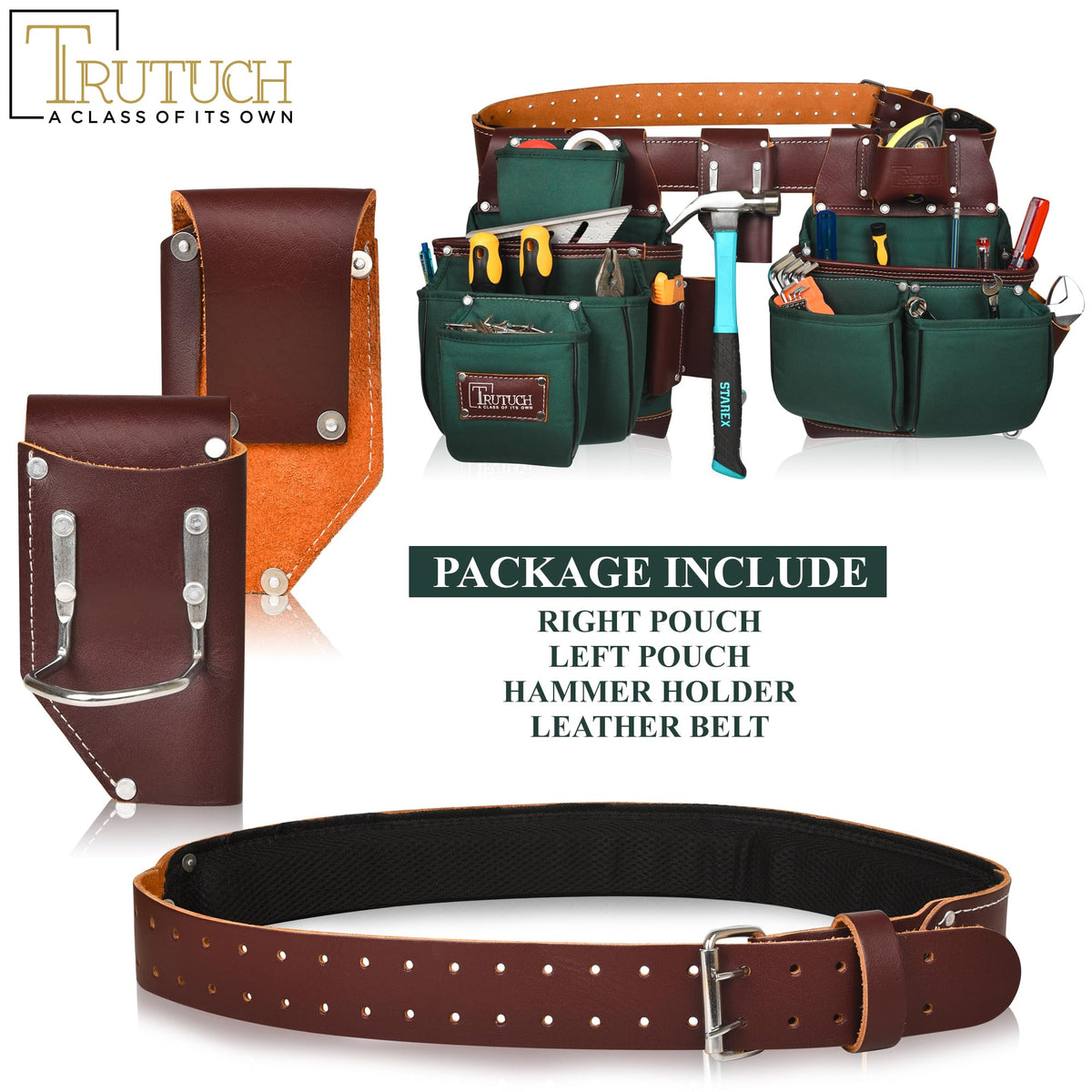 Nylon and Leather Tool Belt N394235