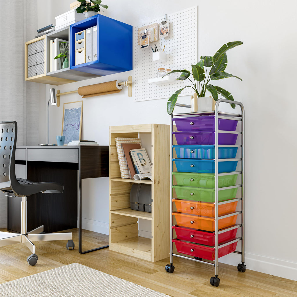 10 Drawer Rolling Storage Cart W65750